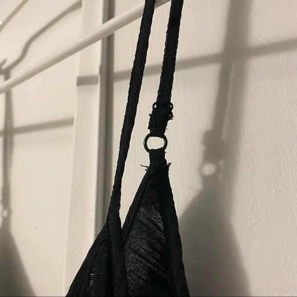 Black Ruffled Tank Top - Picture 6 of 6